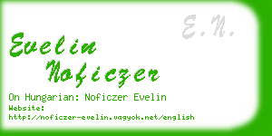evelin noficzer business card